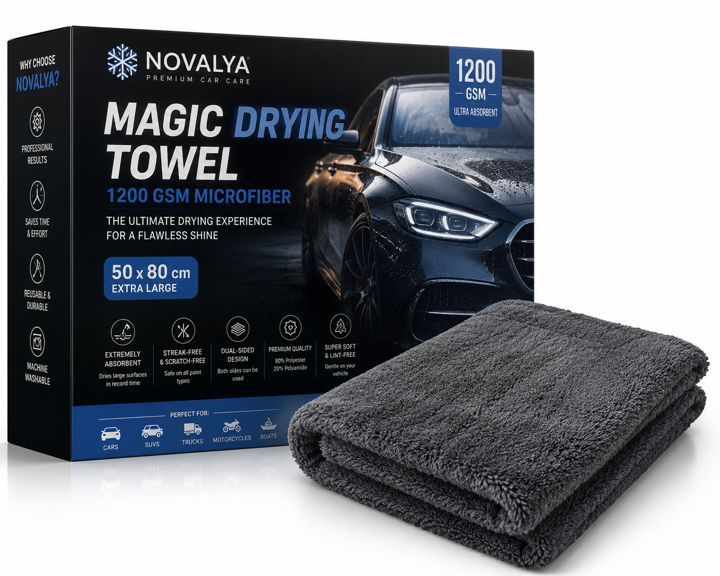 The Novalya DryForce - Magic Drying Towel