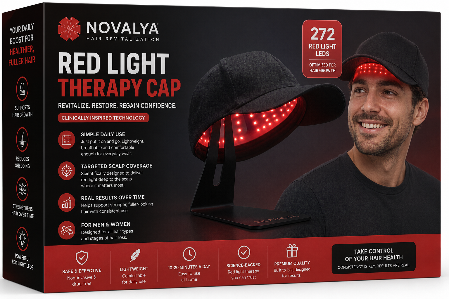 Novalya - Red Light Therapy Cap
